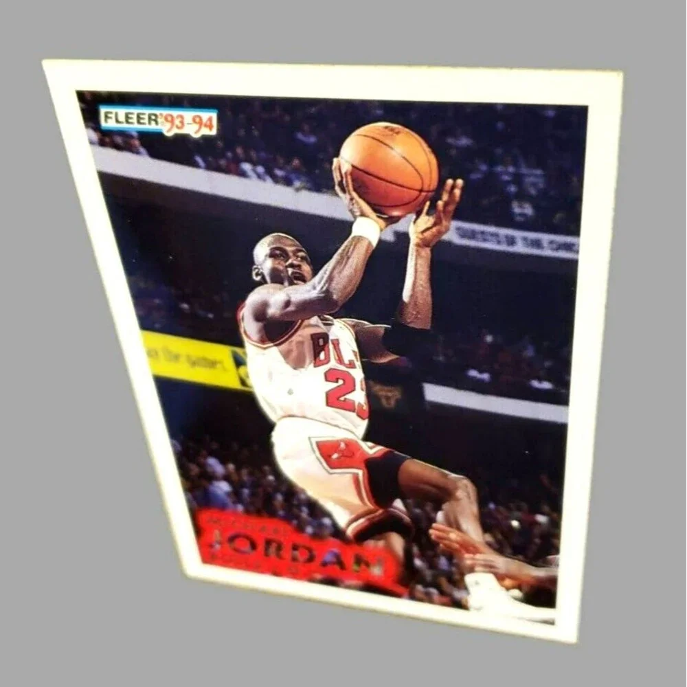 1993-1994 Fleer MICHAEL JORDAN NBA Basketball Trading Card #28 CHICAGO BULLS HOF